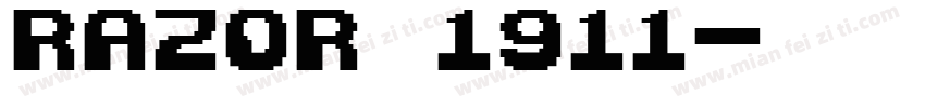 Razor 1911字体转换
